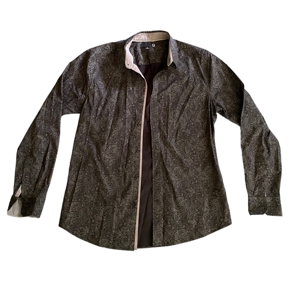 {Guess} Men's Long Sleeve Paisley Print Luxe Button Down Shirt